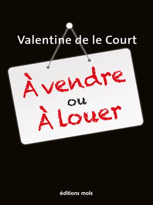 cover image of À vendre ou à louer